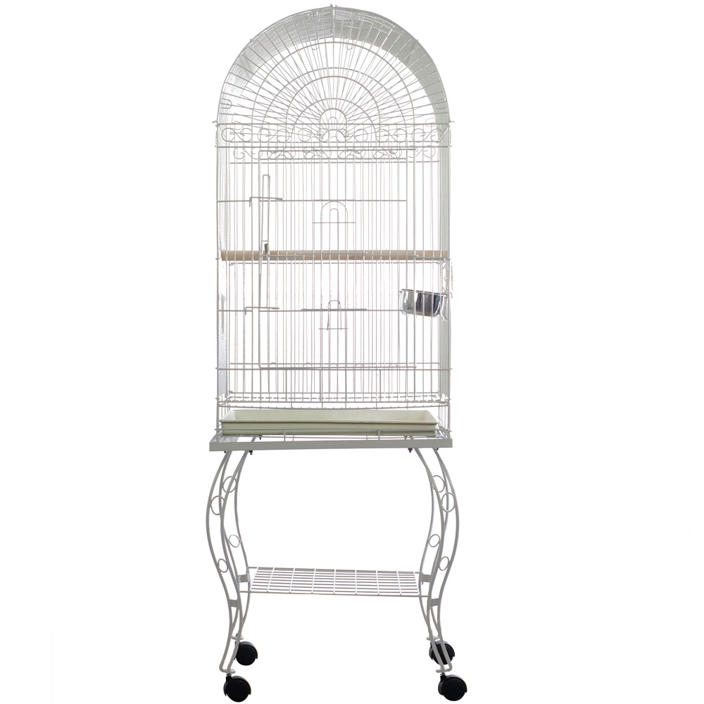 ECONOMY-DOME-TOP-BIRD-CAGE-WHITE