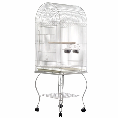 ECONOMY-DOME-TOP-BIRD-CAGE-WHITE