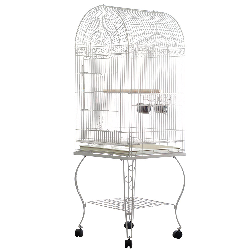 ECONOMY-DOME-TOP-BIRD-CAGE-WHITE