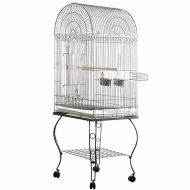 ECONOMY-DOME-TOP-BIRD-CAGE-WHITE
