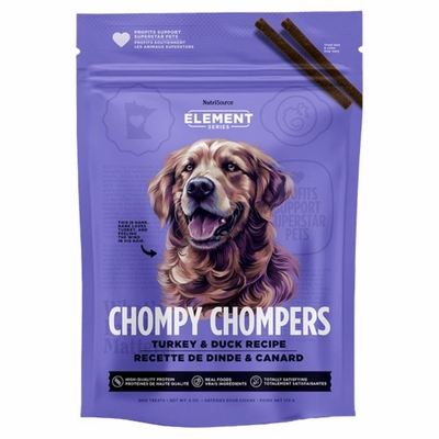 ELEMENT-DOG-CHOMPY-CHOMPERS-TURKEY-DUCK-TREAT-6OZ