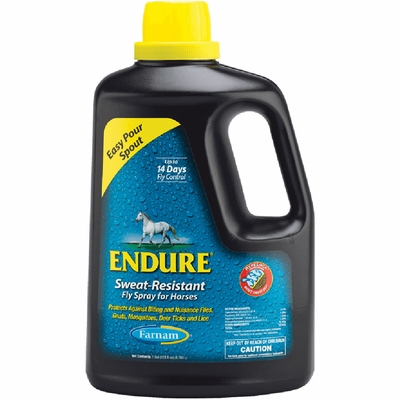 FARMAN-ENDURE-SWEAT-RESISTANT-FLY-SPRAY-HORSES-EASY-POUR-SPOUT-REFILL-1-GALLON