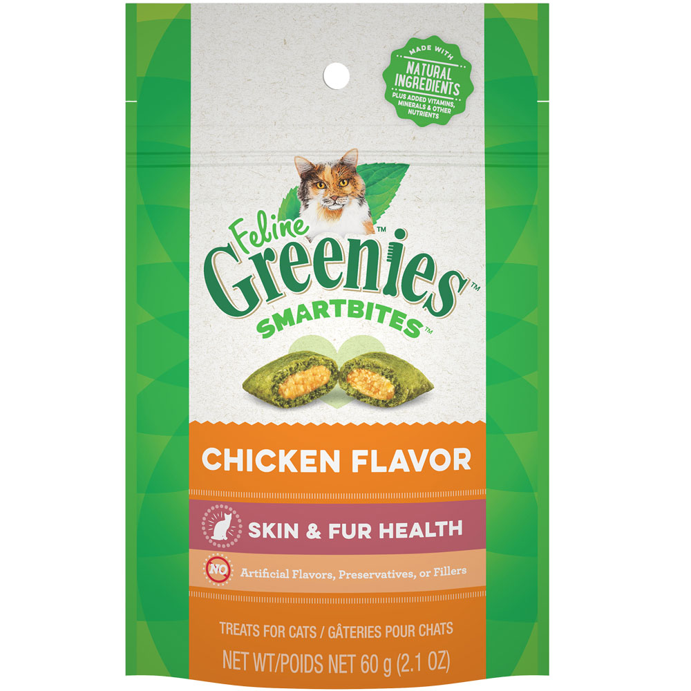 FELINE-GREENIES-SMARTBITES-SKIN-FUR-CHICKEN-2-OZ