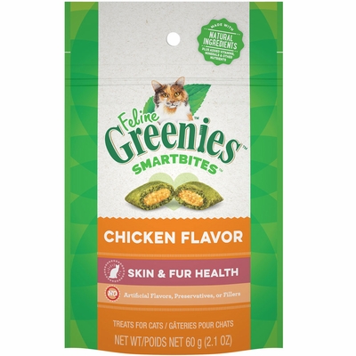FELINE-GREENIES-SMARTBITES-SKIN-FUR-CHICKEN-2-OZ