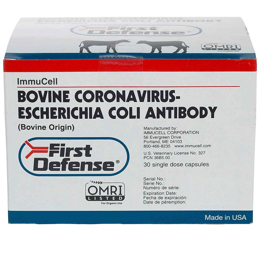 First Defense Bovine Coronavirus-Escherichia Coli Antibody, 30 Boluses