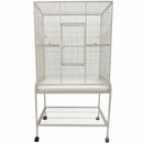 Flight Cage & Stand - White (32"x21"x63")