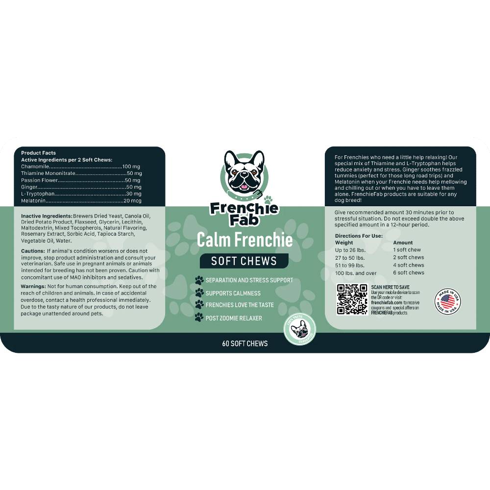 FRENCHIE-FAB-CALM-FRENCHIE-SOFT-CHEW-60CT