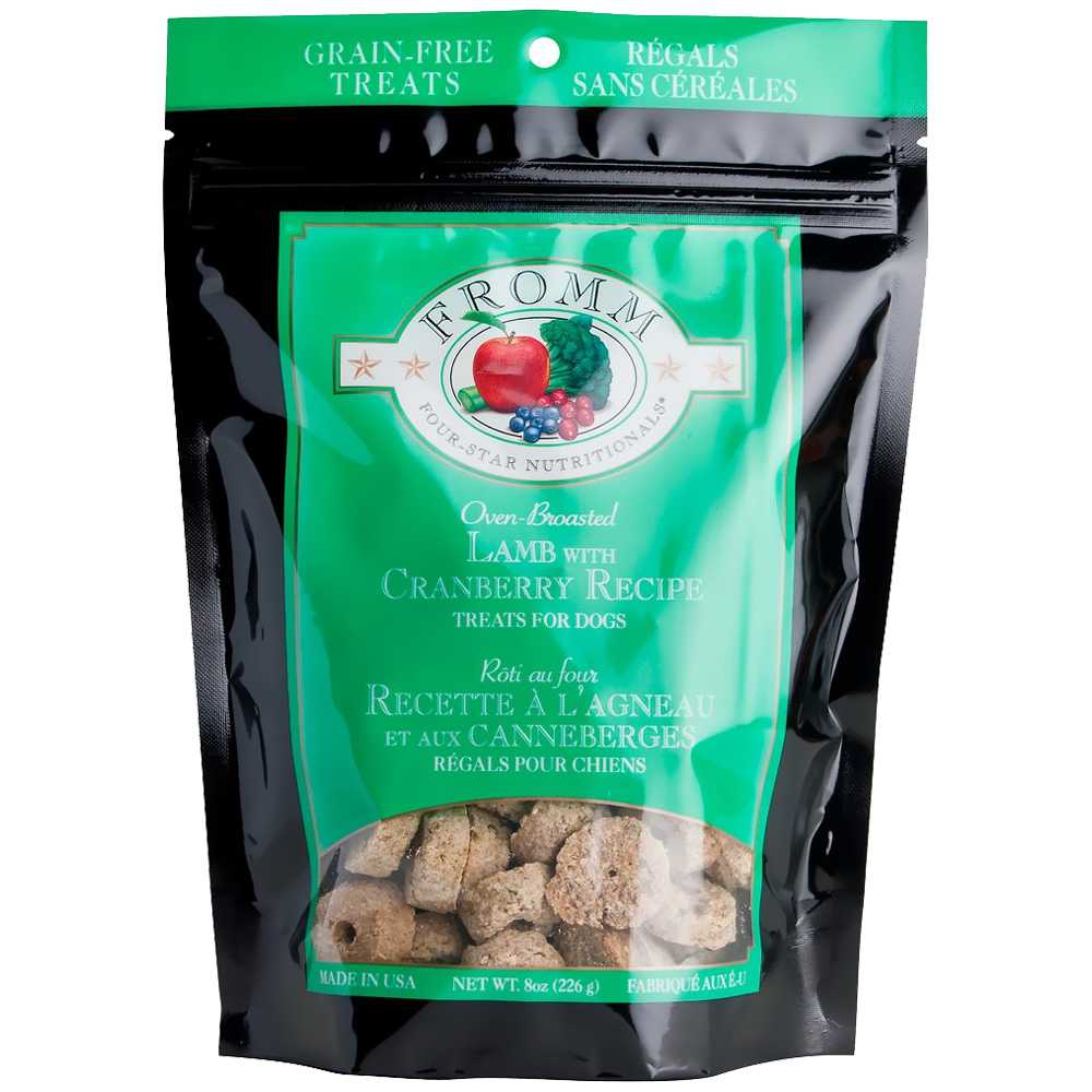 Fromm FourStar GrainFree Treats for Dogs Lamb with Cranberry (8 oz