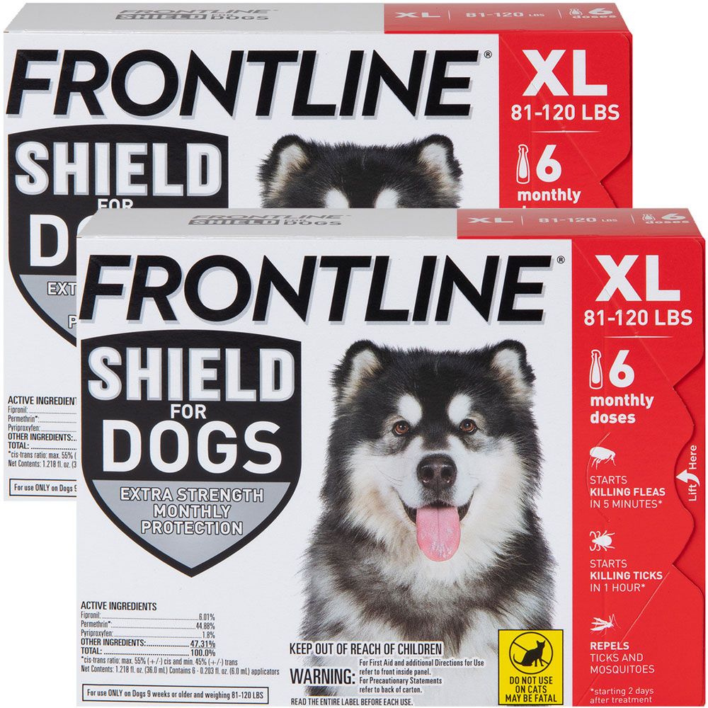 Frontline Shield Flea & Tick Treatment for Extra Large Dogs, 81 120