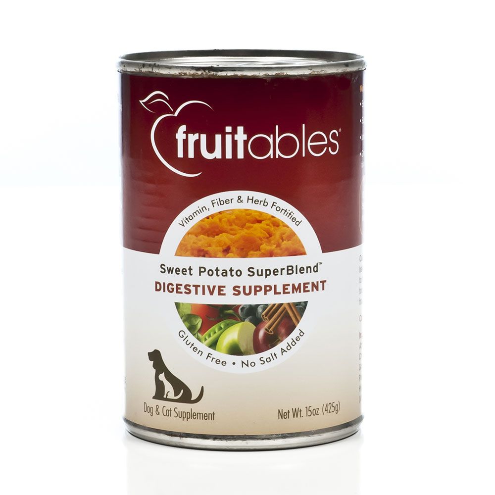 Fruitables Sweet Potato Digestive Supplement Dogs & Cats Can Food (15