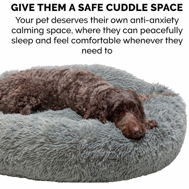CLMNG-CUDDLER-LONGFUR-DONUT-BED-GRAY-LG