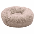 FurHaven Calming Cuddler Long Fur Donut Bed - Taupe (Medium)