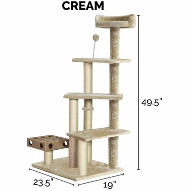 FURHAVEN-CAT-FURNITURE-PLAY-STAIRS-CREAM
