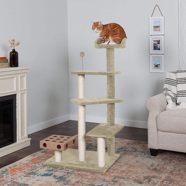 FURHAVEN-CAT-FURNITURE-PLAY-STAIRS-CREAM