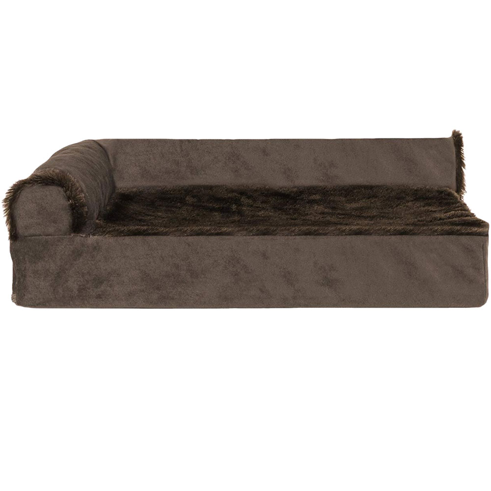 FurHaven Cooling Gel Top Chaise Lounge Sofa-Style Pet Bed