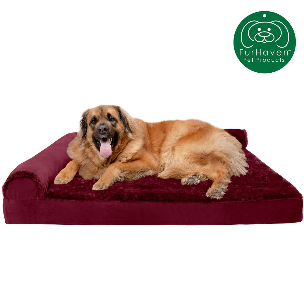FURHAVEN-COOLING-GEL-CHAISE-LOUNGE-BED-RED-MEDIUM