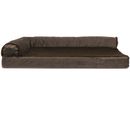 FurHaven Cooling Gel Top Chaise Lounge Sofa-Style Pet Bed - Sable Brown (Jumbo)