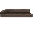 FurHaven Cooling Gel Top Chaise Lounge Sofa-Style Pet Bed - Sable Brown (Medium)