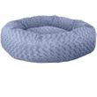 FurHaven Deep Dish Curly Fur Plush Donut Bed - Fresh Blueberry (Medium)