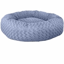 FurHaven Deep Dish Curly Fur Plush Donut Bed - Fresh Blueberry (Small)
