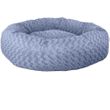 FurHaven Deep Dish Curly Fur Plush Donut Bed - Fresh Blueberry (Small)