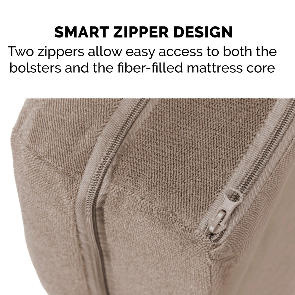 FAUXFLEECE-CHENILLE-SFTWOVN-PILLW-SOFA-PTBED-CREAM-LG