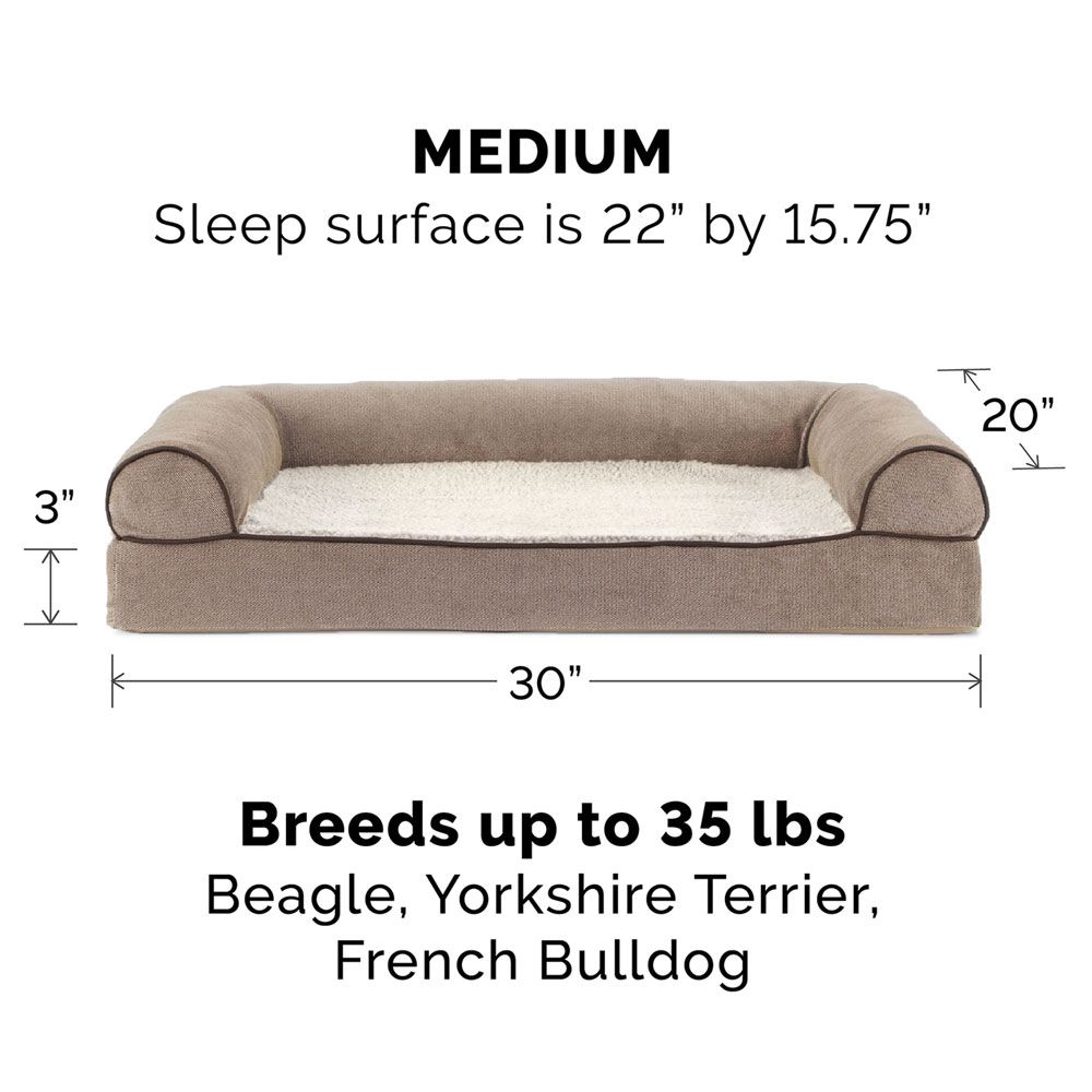 FAUXFLEECE-CHENILLE-SFTWOVN-PILLW-SOFA-PTBED-CREAM-MD