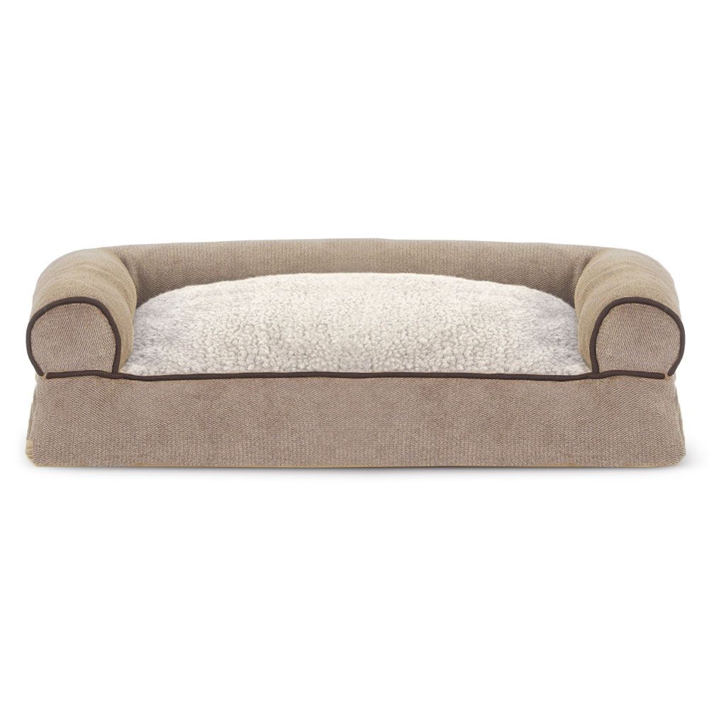FAUXFLEECE-CHENILLE-SFTWOVN-PILLW-SOFA-PTBED-CREAM-SM