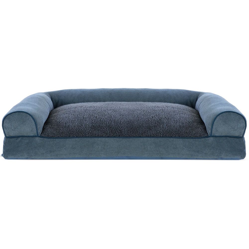 FAUXFLEECE-CHENILLE-SFTWOVN-PILLW-SOFA-PTBED-ORION-BLUE-LG