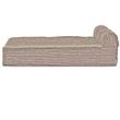 FurHaven Faux Fleece & Corduroy Chaise Lounge Orthopedic Sofa Pet Bed - Sandstone (Jumbo)