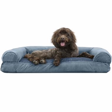 FURHAVEN-FAUX-FUR-VELVET-PILLOW-BED-BLUE-JUMBO