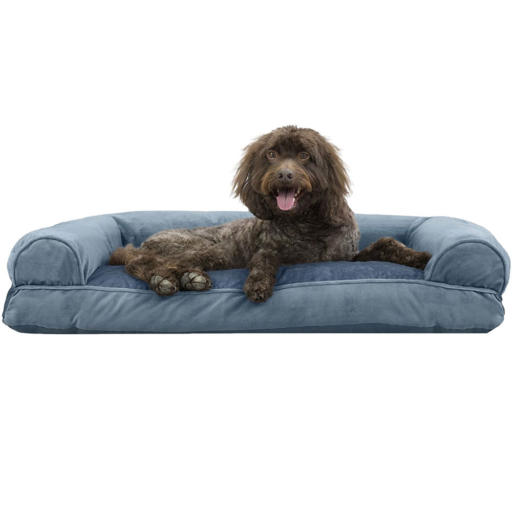 FURHAVEN-FAUX-FUR-VELVET-PILLOW-BED-BLUE-MEDIUM