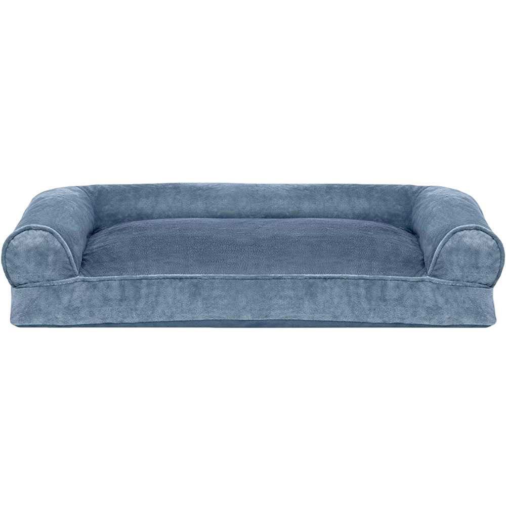 FURHAVEN-FAUX-FUR-VELVET-PILLOW-BED-BLUE-SMALL