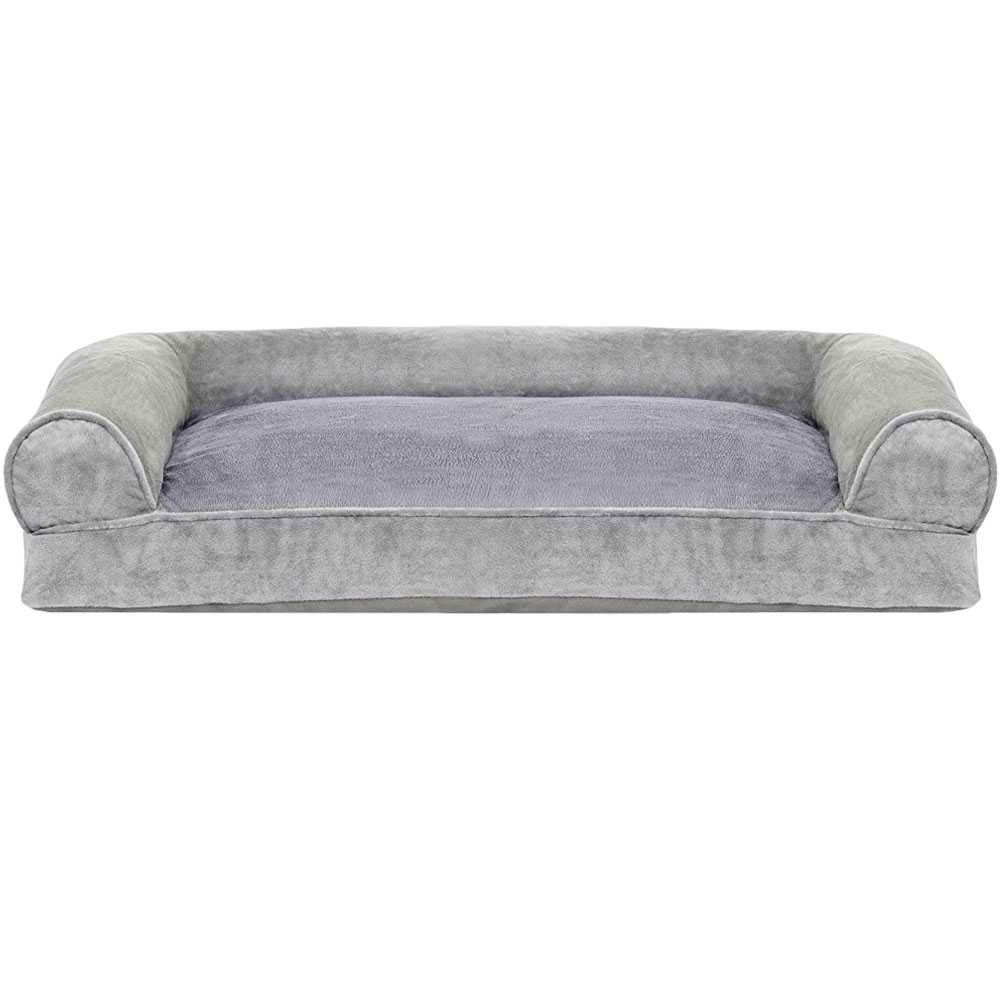 FURHAVEN-FAUX-FUR-VELVET-PILLOW-BED-SMOKE-GRAY-SMALL