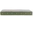 Furhaven Faux Sheepskin & Flannel Paw Decor Print Deluxe Orthopedic Pet Bed - Jade Green (Small)