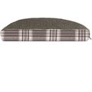 Furhaven Faux Sheepskin & Plaid Deluxe Memory Foam Pet Bed - Java Brown (Small)