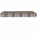 Furhaven Faux Sheepskin & Plaid Deluxe Orthopedic Pet Bed - Java Brown (Small)