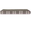 Furhaven Faux Sheepskin & Plaid Deluxe Orthopedic Pet Bed - Java Brown (Small)