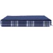 Furhaven Faux Sheepskin & Plaid Deluxe Orthopedic Pet Bed - Midnight Blue (Small)