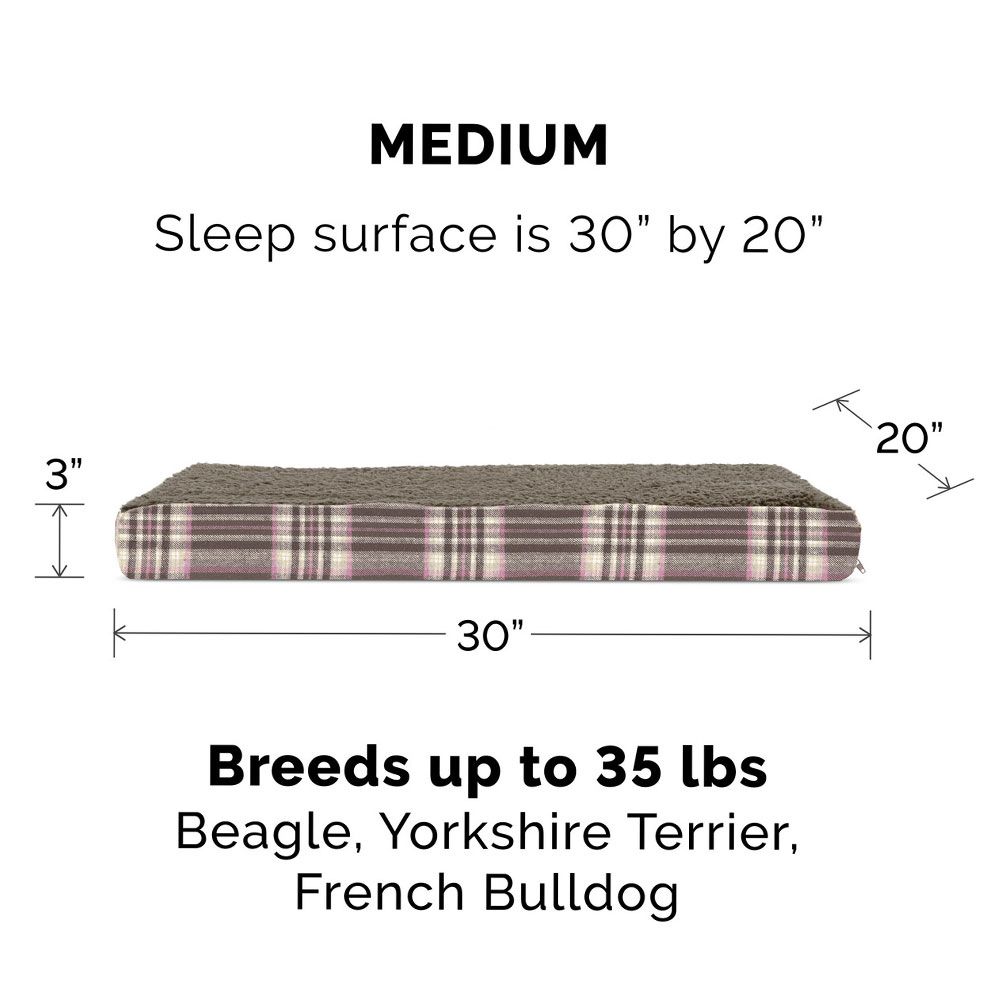 FUXSHEPSKN-PLAIDDLXPILLW-PTBD-JAVA-BROWN-MD