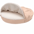 FurHaven Faux Sheepskin Snuggery Gel Top Foam Pet Bed - Cream (35")