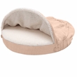 FurHaven Faux Sheepskin Snuggery Orthopedic Pet Bed - Cream (18")