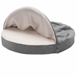 FurHaven Faux Sheepskin Snuggery Orthopedic Pet Bed - Gray (26')