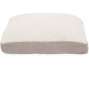 Furhaven Faux Sheepskin & Suede Deluxe Cooling Gel Top Pet Bed - Clay (Small)