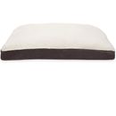 Furhaven Faux Sheepskin & Suede Deluxe Cooling Gel Top Pet Bed - Espresso (Medium)
