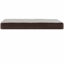 Furhaven Faux Sheepskin & Suede Deluxe Orthopedic Pet Bed - Espresso (Medium)