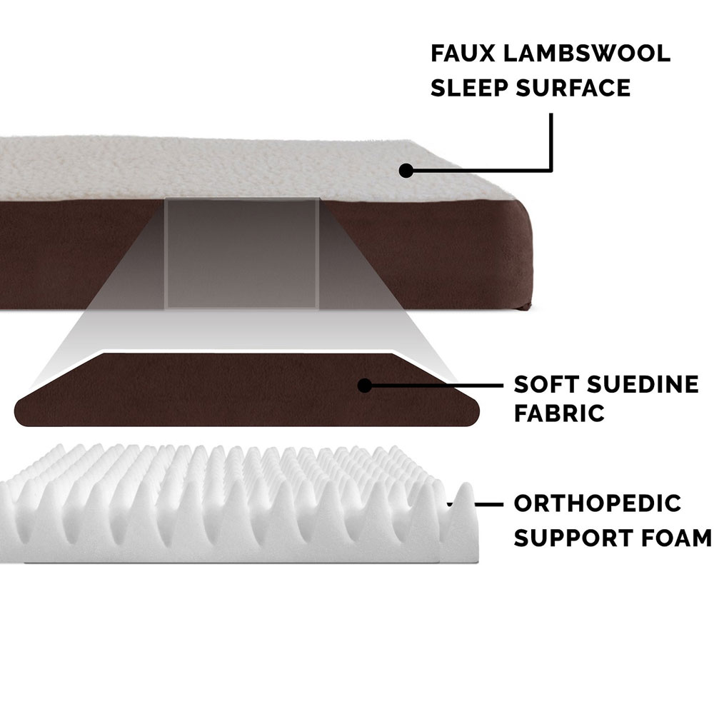 FUXSHEPSKN-SUEDEDLX-ORTHPDIC-PTBD-ESPRESO-MD