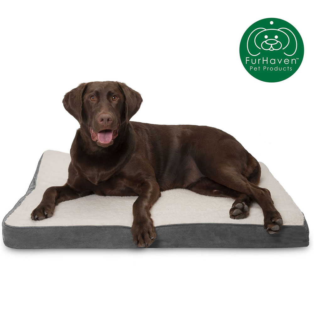 FUXSHEPSKN-SUDEDLX-PILLW-PTBD-GRAY-XLG