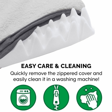 FUXSHEPSKN-SUDEDLX-PILLW-PTBD-GRAY-XLG