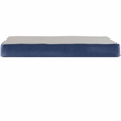 Furhaven Faux Sheepskin & Suede Memory Foam Pet Bed - Navy (Small)